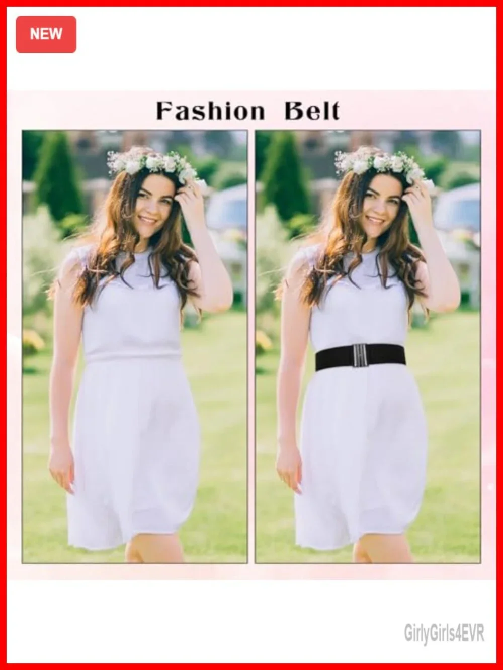 Wide Stretchy Elastic Waist Belt Women Adjustable Vintage Buckle Cinch Belt